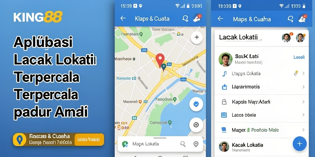 Antarmuka KING88 menampilkan fitur lacak lokasi yang mudah digunakan.