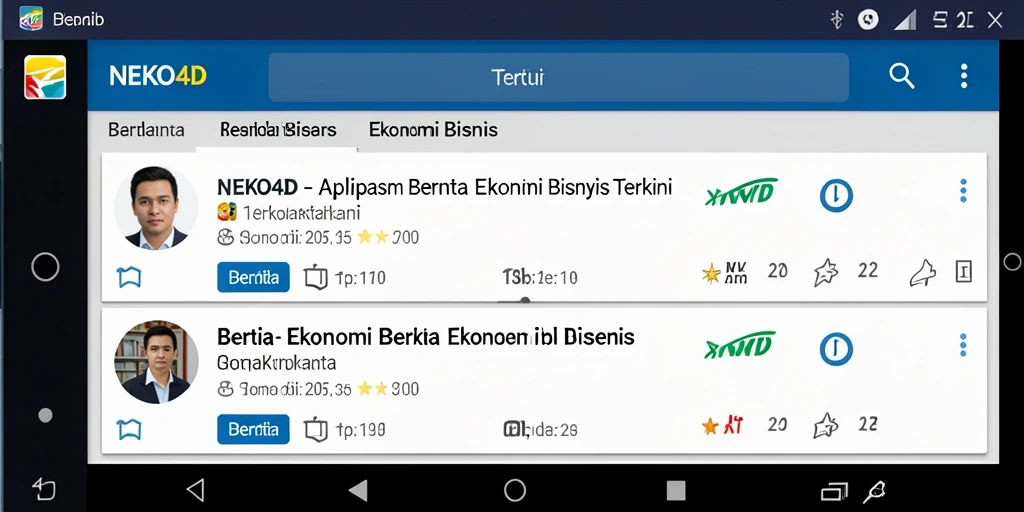 Antarmuka NEKO4D menampilkan berita ekonomi terkini secara efisien.