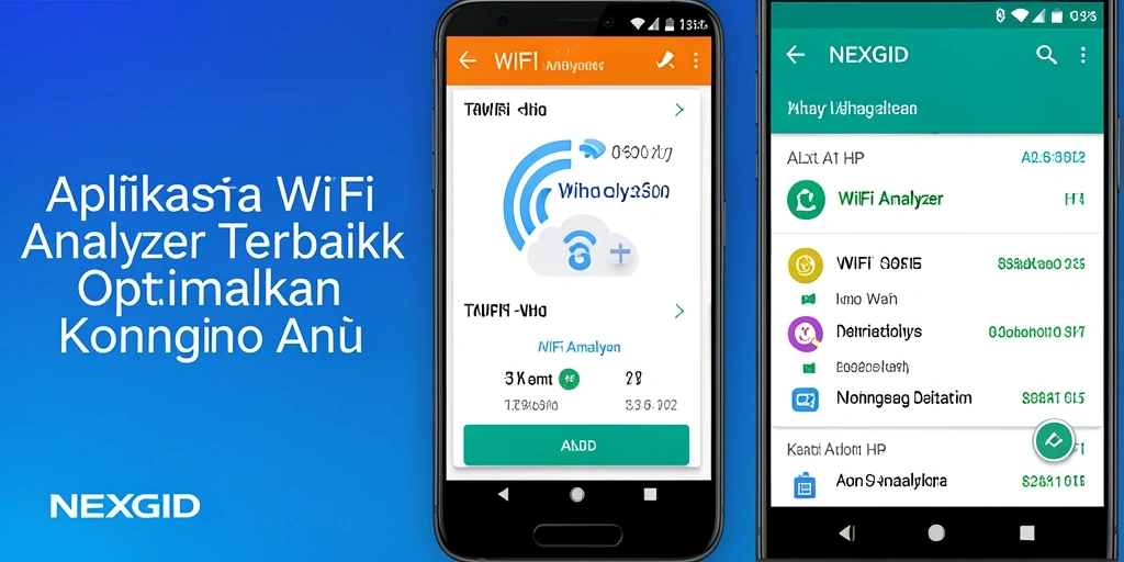 Tampilan antarmuka aplikasi NEXGID untuk analisis WiFi.